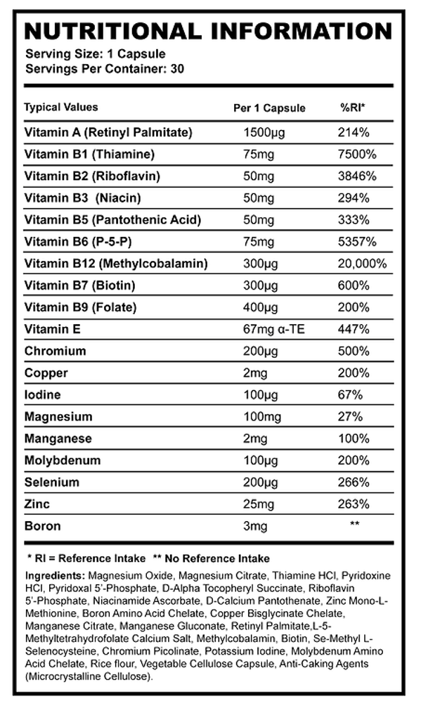 Multivitamin & Mineral Pro